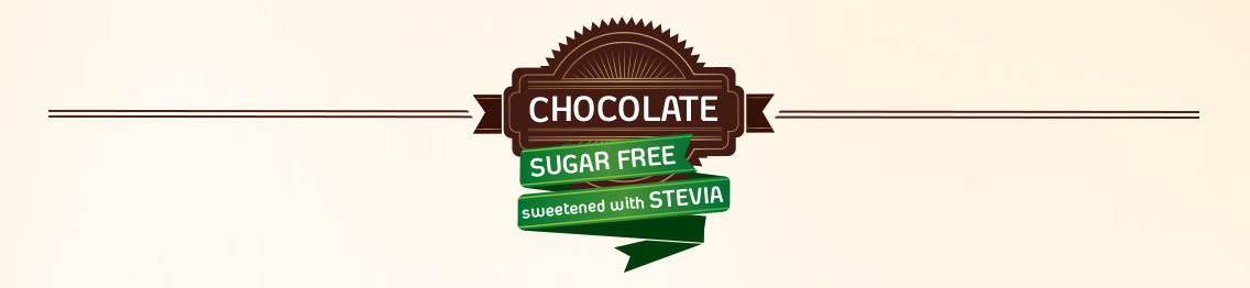 Chocolate candies sweetened with stevia